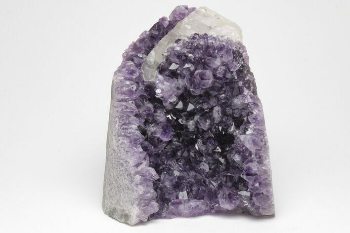 Free-Standing, Amethyst Crystal Cluster w/ Calcite - Uruguay #213614